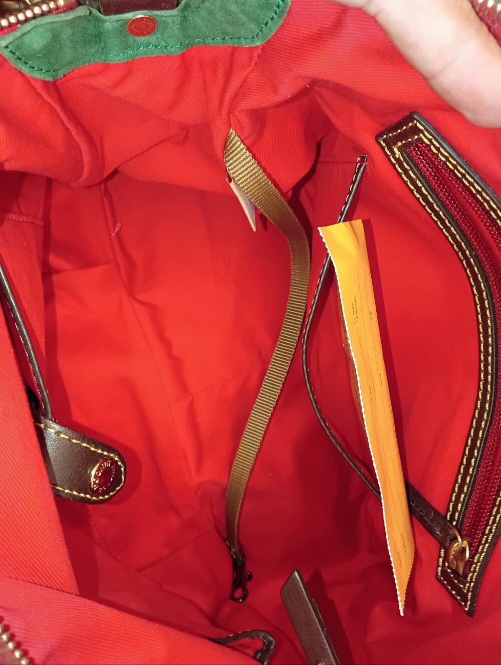 Dooney & Bourke Florentine Leather Satchel with Tassel - Picture 3 of 15